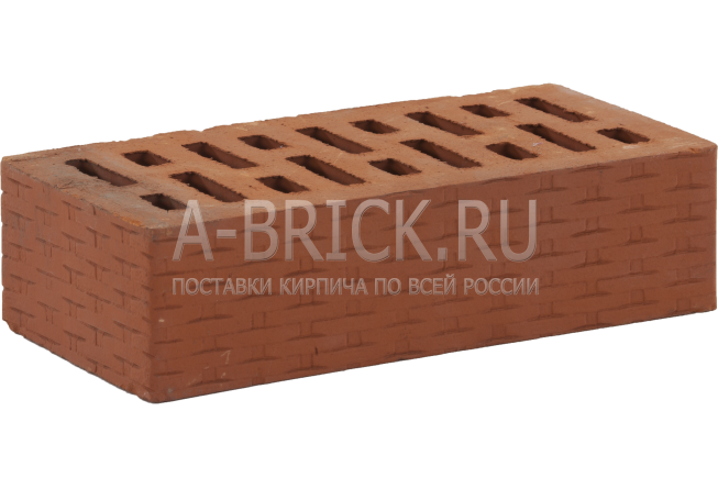 Аспк, г.Арск Кирпич облицовочный одинарный пустотелый арский керамический красный рельефный Плетенка, АСПК