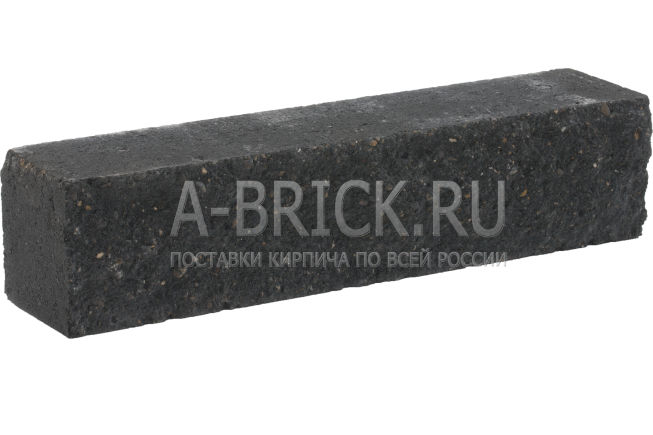 Нижегородский Дом и К, Нижний Новгород Брусок пескобетонный декоративный рельефный полнотелый одинарный (евро) черный, Нижегородский Дом и К
