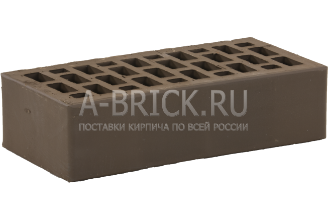 Рязанский кирпичный завод АО, г.Рязань Кирпич керамический облицовочный одинарный пустотелый гладкий коричневый, Рязанский КЗ